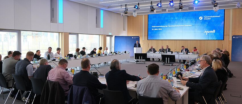 Vollversammlung der Handwerkskammer Dresden, am 20. März 2024 - Zum Beitrag